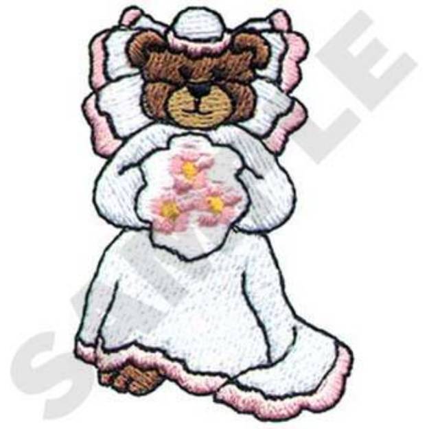 Picture of Bride Bear Machine Embroidery Design