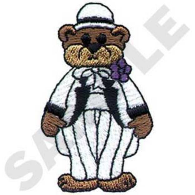 Picture of Groom Bear Machine Embroidery Design
