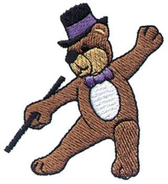 Picture of Dancing Bear Machine Embroidery Design