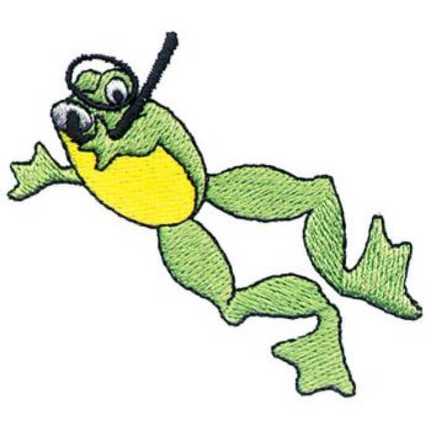 Picture of Scuba Frog Machine Embroidery Design
