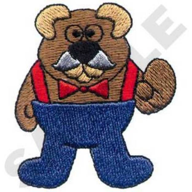 Picture of Grandpa Bear Machine Embroidery Design