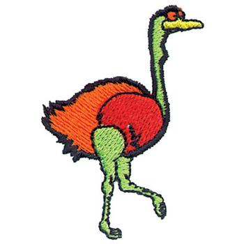 Ostrich Machine Embroidery Design