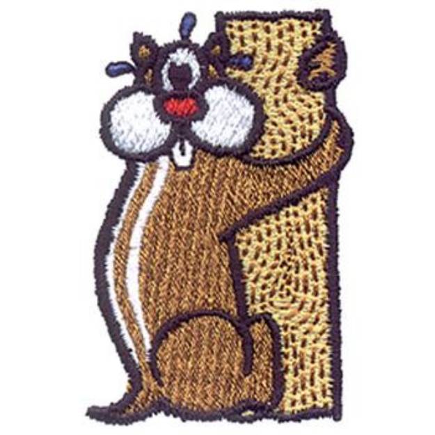 Picture of Chipmunk Machine Embroidery Design