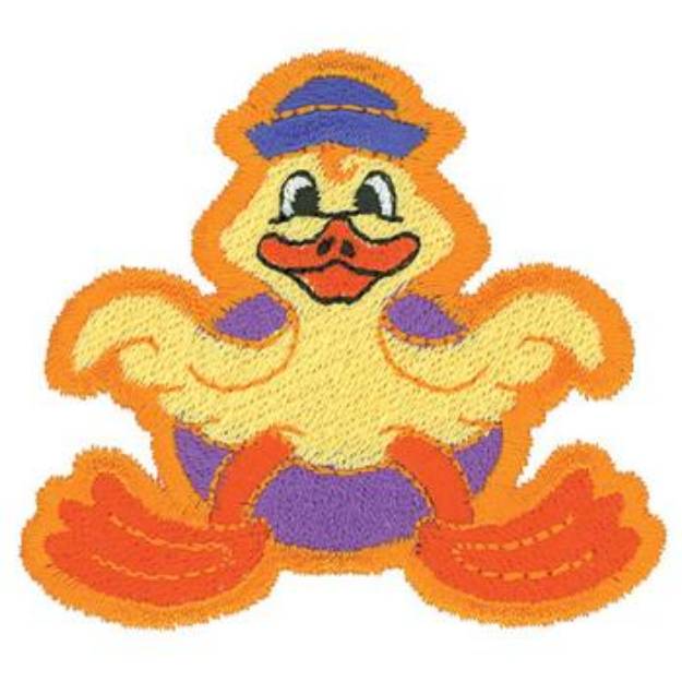 Picture of Duck In Tub Machine Embroidery Design
