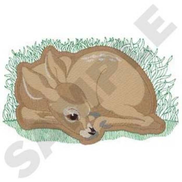 Picture of Fawn Applique Machine Embroidery Design