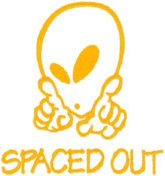 Spaced Out Machine Embroidery Design