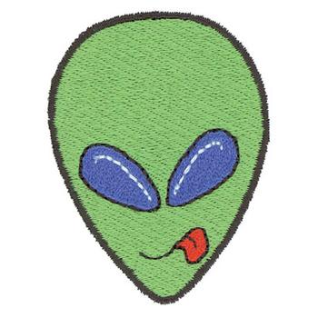 Alien Head Machine Embroidery Design