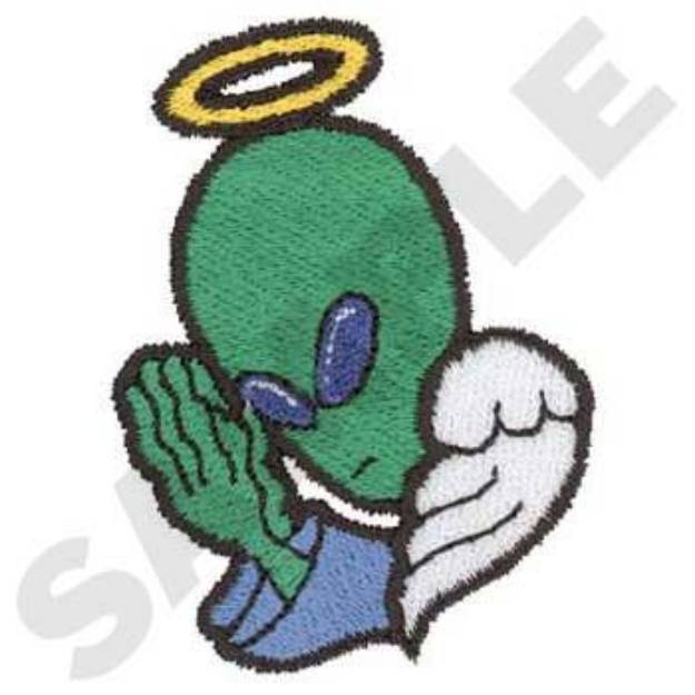 Picture of Angel Alien Machine Embroidery Design