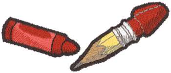 Crayon And Pencil Machine Embroidery Design