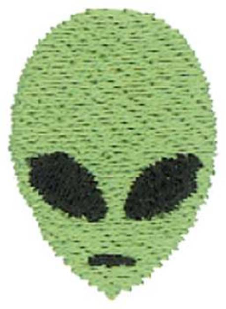Picture of 1 inch Alien Head Machine Embroidery Design