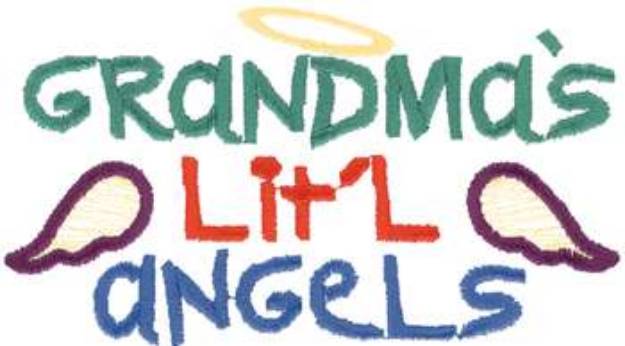 Picture of Grandmas Angels Machine Embroidery Design