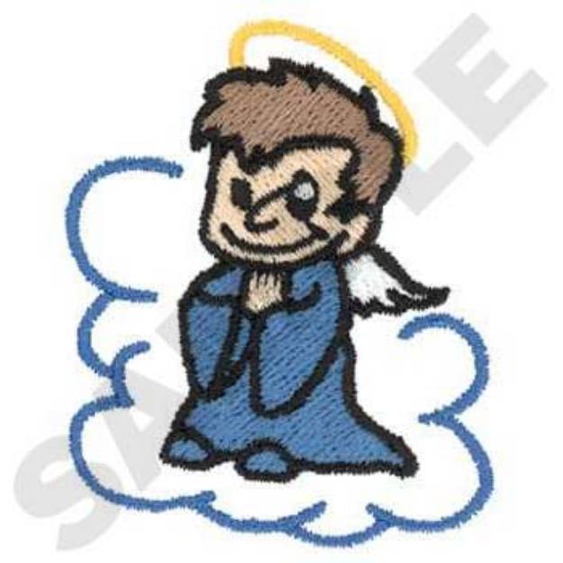 Picture of Little Boy Angel Machine Embroidery Design