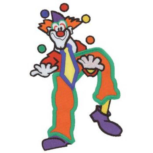 Picture of Juggling Clown Machine Embroidery Design