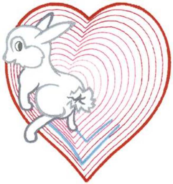 Picture of Bunny Hopping Machine Embroidery Design