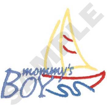 Mommys Boy Machine Embroidery Design