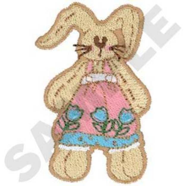 Picture of Stitched Bunny Machine Embroidery Design