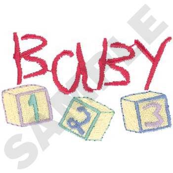 Baby Blocks Machine Embroidery Design