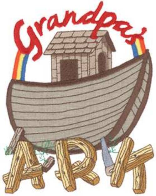 Picture of Grandpas Ark   Machine Embroidery Design