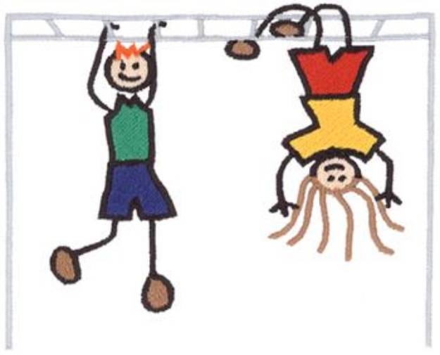 Picture of Monkey Bars Machine Embroidery Design