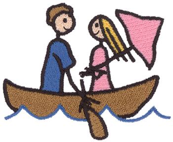 Boat Ride Machine Embroidery Design