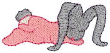 Sleeping Bunny Machine Embroidery Design