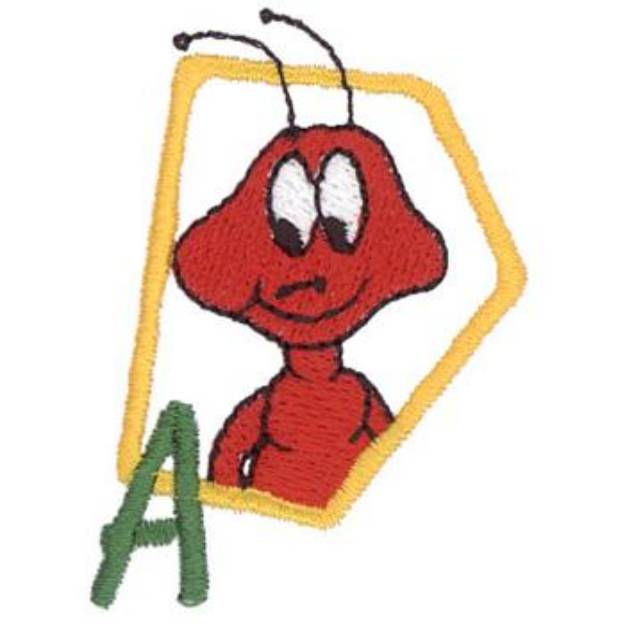 Picture of A Is For Ant Machine Embroidery Design