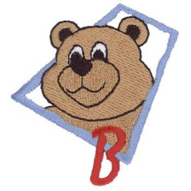 Picture of B Is For Bear Machine Embroidery Design