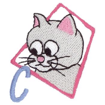 C Is For Cat Machine Embroidery Design