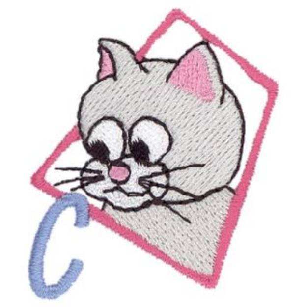 Picture of C Is For Cat Machine Embroidery Design