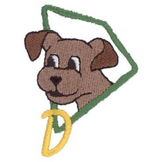 Picture of D Is For Dog Machine Embroidery Design