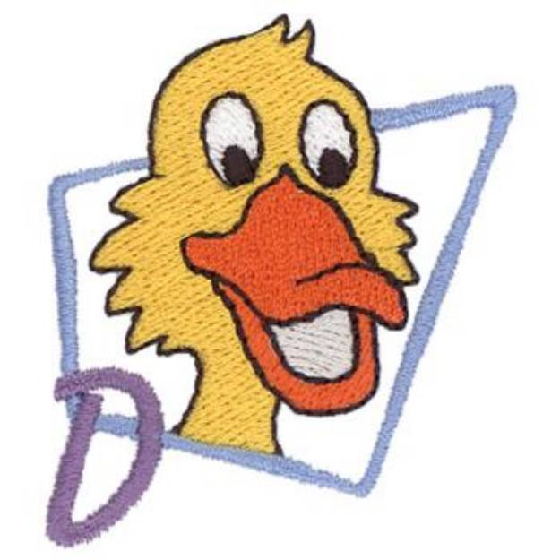 Picture of D Is For Duck Machine Embroidery Design