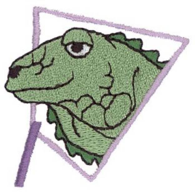 Picture of I Is For Iguana Machine Embroidery Design