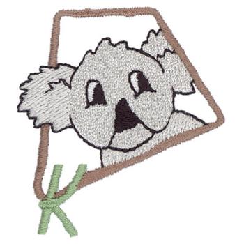 K Is For Koala Machine Embroidery Design