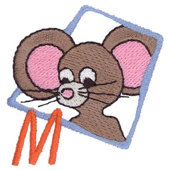 M Is For Mouse Machine Embroidery Design
