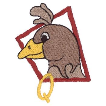 Q Is For Quail Machine Embroidery Design