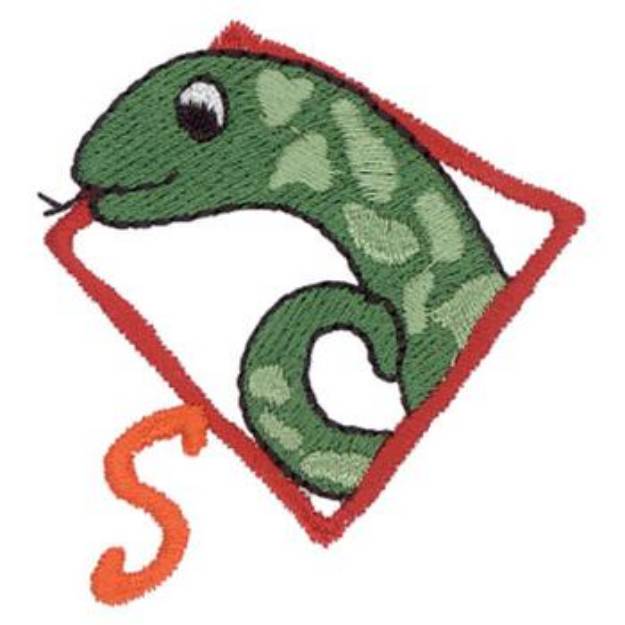 Picture of S Is For Snake Machine Embroidery Design