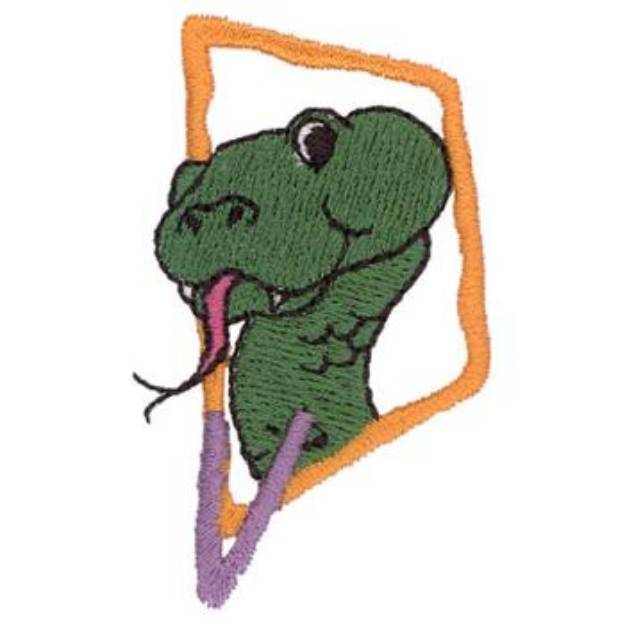 Picture of V Is For Viper Machine Embroidery Design