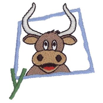 Y Is For Yak Machine Embroidery Design