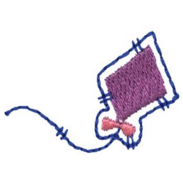Picture of Cross Stitch Kite Machine Embroidery Design