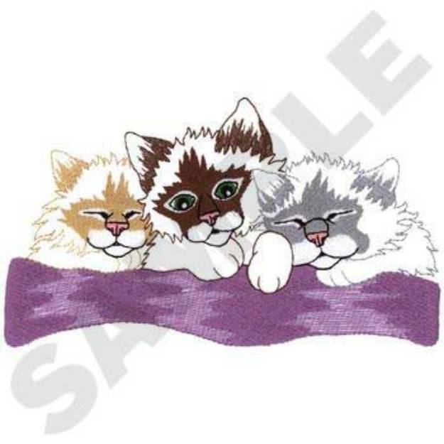 Picture of Kittens Machine Embroidery Design