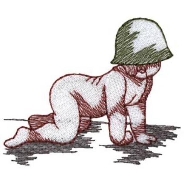 Picture of Army Baby Machine Embroidery Design