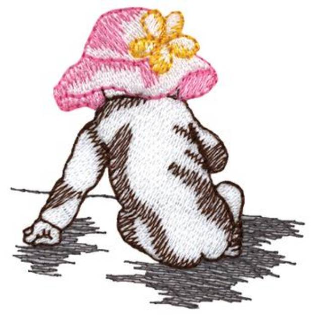 Picture of Beach Baby Machine Embroidery Design