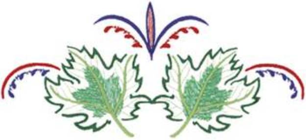 Picture of Leaves Machine Embroidery Design