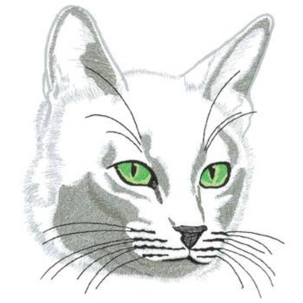 Picture of Shorthair Cat Outline Machine Embroidery Design