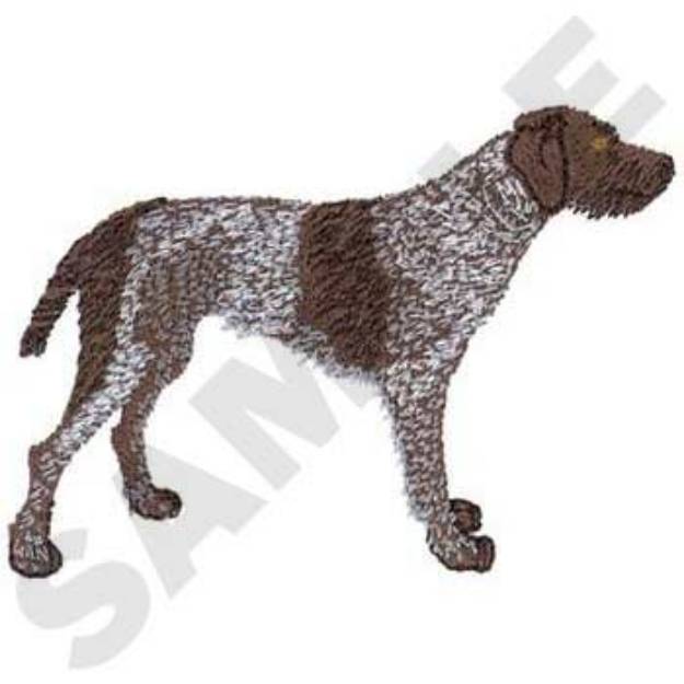 Picture of German Wirehair Pointer Machine Embroidery Design