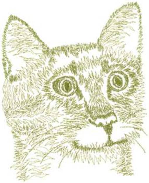Picture of Short Hair Cat Machine Embroidery Design