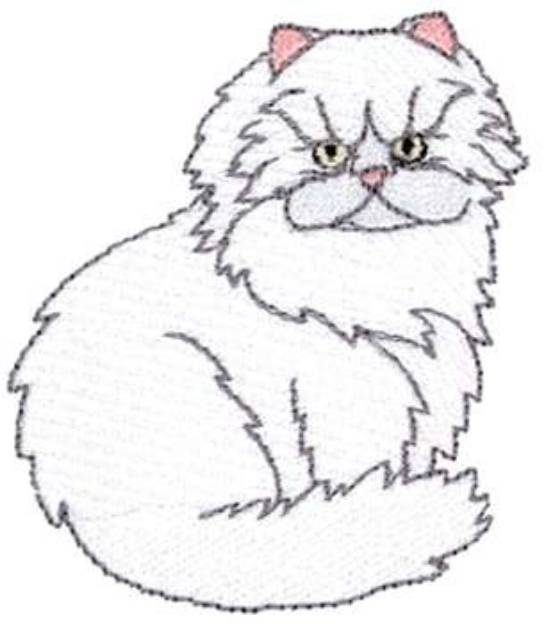 Picture of Persian Cat Machine Embroidery Design