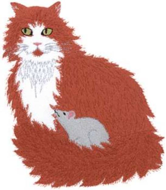Picture of Cat And Mouse Machine Embroidery Design