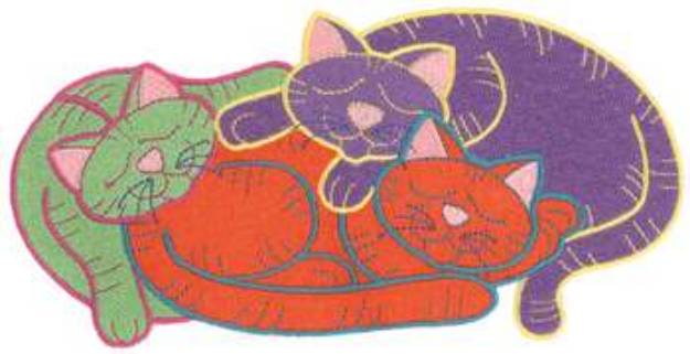 Picture of Cats Machine Embroidery Design