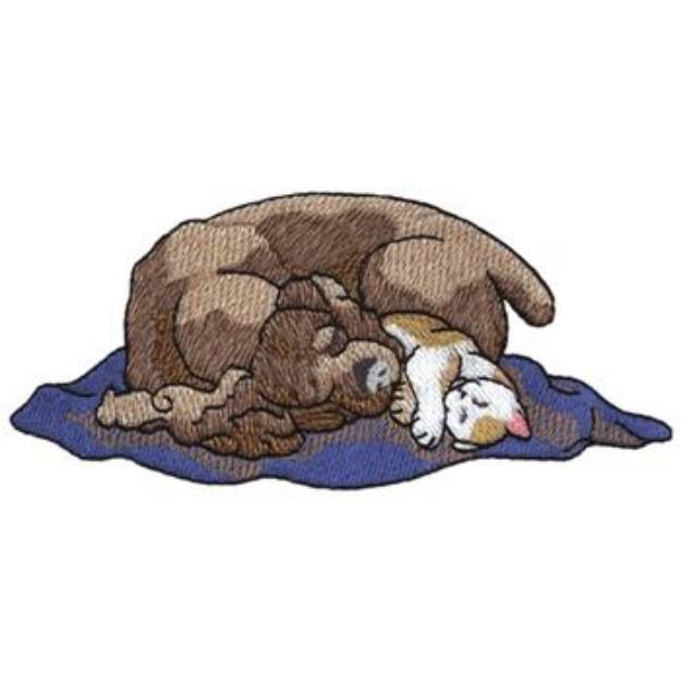 Picture of Dog And Cat Machine Embroidery Design